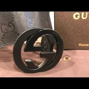 Men’s Gucci Imprime Black Belt